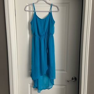 Summer Dress! The perfect High Low Blue Dress 🤩